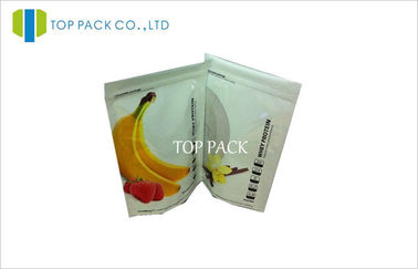 Protein Powder Stand Up Food Pouches Resealable With Biodegradable 