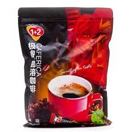 Printing Polyester Zip-Lock Coffee Packaging Bags With Valve Bottom Gusset