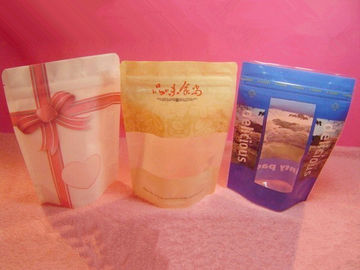 Zipper Foil Pouch Packaging , Ziplock Rice / Tea Packaging Pouch