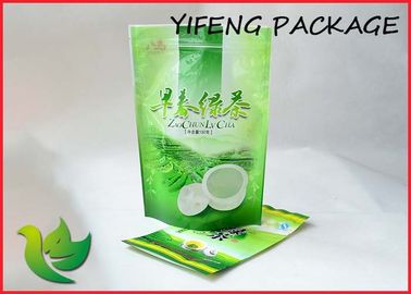 Aluminum Foil Printing Stand Up Pouch With Zipper For Tea Coffee