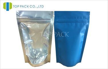 Clear Foil Plain Stand Up Pouches Packaging , Spices / Seeds Packaging Bags