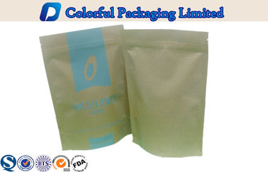 Kraft Paper stand up zipper pouch ,  stand up coffee pouches packaging