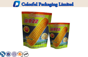OEM Corn Shining Plastic Stand Up Pouch for pet food , spices , sauces , meat