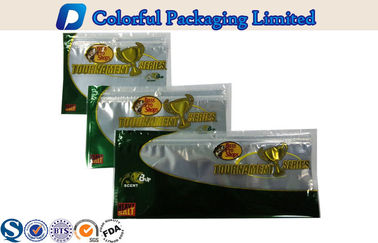 Biodegradable Fishing Lure Resealable Stand up Pouches With Hanger Hole