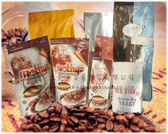 Customized Plastic Stand Up Pouch Side Gusset / Coffee Packaging Bags