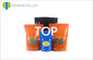 Orange Matte Black Eco Friendly Packaging , Foil Packaging For Cooked food
