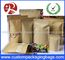Heat Sealing Ziplock Kraft Paper Coffee Packaging Bags With Valve