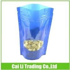 ziplock top peanuts food packaging stand up pouches with window