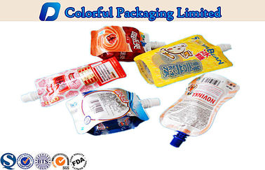 reusable Laminated Pouch , Beverag / juice stand up foil pouches