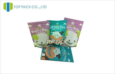 Zipper Reusable Stand Up Pouch Bags waterproof for Animal food