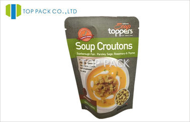 Food Grade Printed Stand Up Pouches Foil Lamination Without Zipper 50g