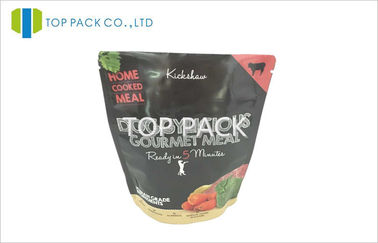 Heat Sealed Printed Stand Up Pouches Foil Food Grade Without Zipper