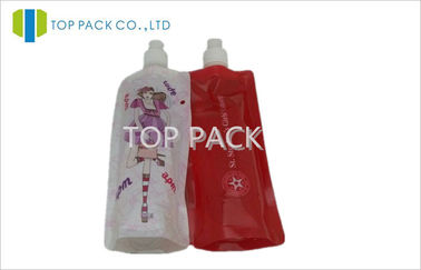 Recyclable Stand Up Pouch with spout , Pull Ring spout pouch packaging