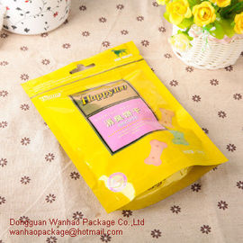 Flat Food Grade Zipper Plastic Bags / Resealable Zip Lock Plastic Bags