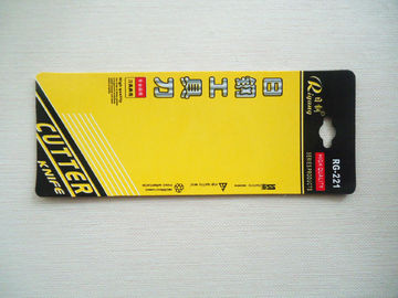 Colorful Blister Card Packing For Knife Packaging With Hang Hole