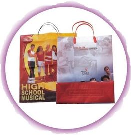 Side Gusset Bag Custom Plastic Shopping Bags With Handles