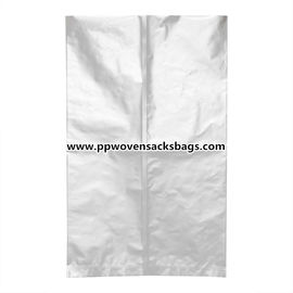 Waterproof Industrial Aluminum Foil Pouches / Silver Aluminum Foil Packaging Bags with Zipper