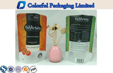 Self Adhensive Seal Stand Up Pouch With Window Powder Food Packaging Bags