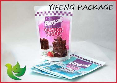 Food Grade Plastic Stand Up Pouches With Zipper / Custom Stand Up Pouches For Food