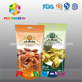 Custom Excellent Printing Surface Foil Pouch Packaging For Walnut / Snack / Cracker / Cookie Packaging