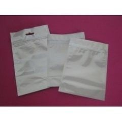 White Silvery 3 Side Custom Printed Aluminum Foil Cooking Bag with Zipper