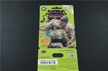 Black Mamba Blister Card Packaging Paper Card For Sexual Enhancement Pills Packaging