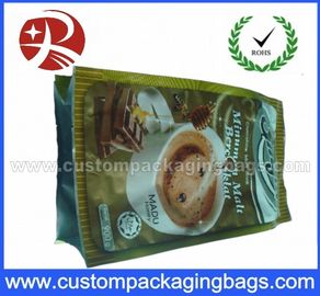 Plastic Foil Side Gusset Coffee Packaging / coffee bean bags Waterproof