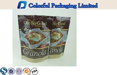 Aluminum Foil food packaging pouches , stand up zipper pouch bags