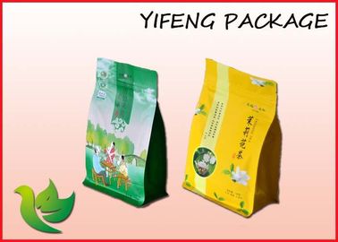 Tea Packaging Flat Bottom Pouch Reclose Zipper Lock Bag 250g 500g 1000g