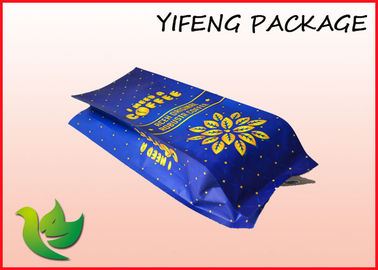 Aluminium Foil Coffee Packaging Bag With Valve and Zipper Top