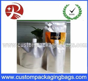 Custom Made Stand Up Bags / Aluminium Foil Spout Pouches For Cream
