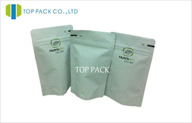 White MOPP Matte Aluminum Foil Bags For Food Powder Easy Tears