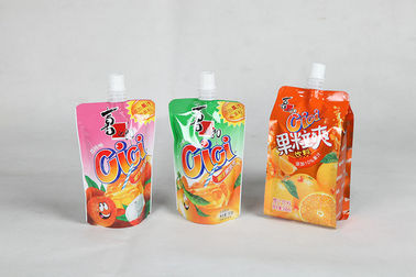 Food Grade Custom Printed Stand UP Pouches Packaging Juice Spout