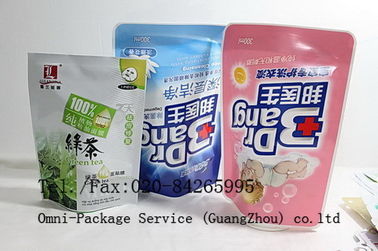 Stand Up Pouch Personal Care Packaging Bag For Jelly / Pet Food and Washing Powder