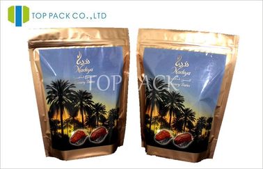 Healthy Food Stand Up Pouch Bag For Dates PET / AL / PE 3 Layer