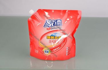 Aluminum Foil Stand Up Pouch Washing Liquid With Spout , 500ml / 250ml Customized
