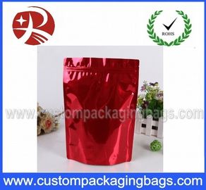 Stand up Aluminum Foil Pouches With Zipper / Aluminum Foil Zip Lock Pouches