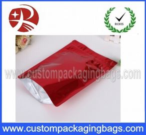 Stand up Aluminum Foil Pouches With Zipper / Aluminum Foil Zip Lock Pouches