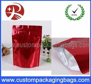 Stand up Aluminum Foil Pouches With Zipper / Aluminum Foil Zip Lock Pouches