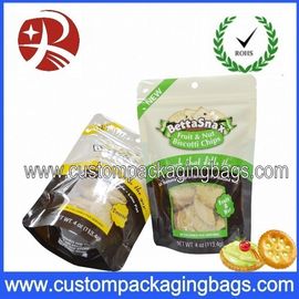 Round Bottom Gusset Snack Plastic Stand Up Pouches Ziplock Bags