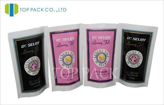 Baby Food Stand Up Pouches Black / Purple , Lamianted Food Pouch Packaging 500gram