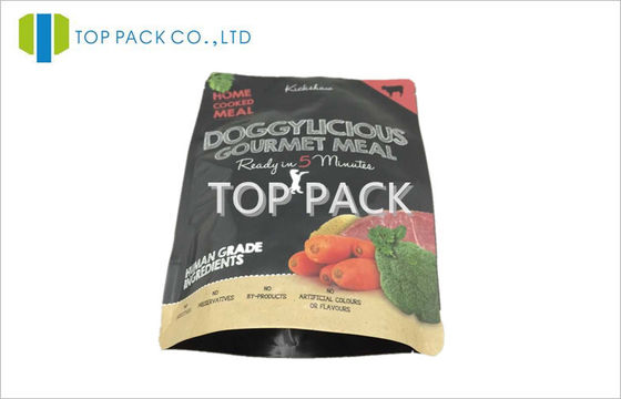 Heat Sealed Printed Stand Up Pouches Foil Food Grade Without Zipper