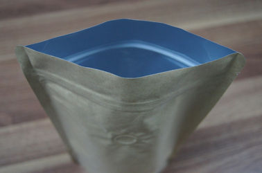 Glossy Plain Silver Stand UP Foil Pouch Packaging Ziplock for Food Packaging
