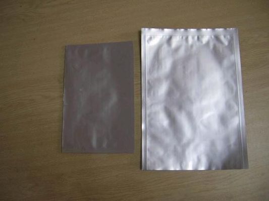 Plain Silver Three Side Seal Aluminium Foil Pouch Small for Electronic Products