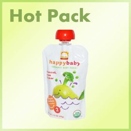 Safety food grade plastic reusable baby food spout pouch