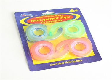 Blister Card Packaging Clear Cellophane Tape 12mm In Office / School / Bundling