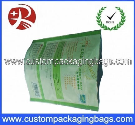 Candy PET / AL / PE Bottom Gusset Coffee Packaging Bag With Zipper