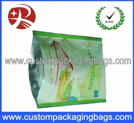 Candy PET / AL / PE Bottom Gusset Coffee Packaging Bag With Zipper