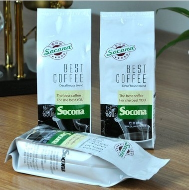 Customized Gravure Printing Metalize / Aluminum Foil Coffee Packaging Bags With Valve