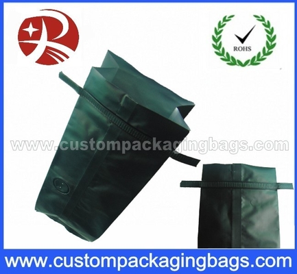 Heat Sealing food grade Matt Coffee Packaging Bag With Tin Tie